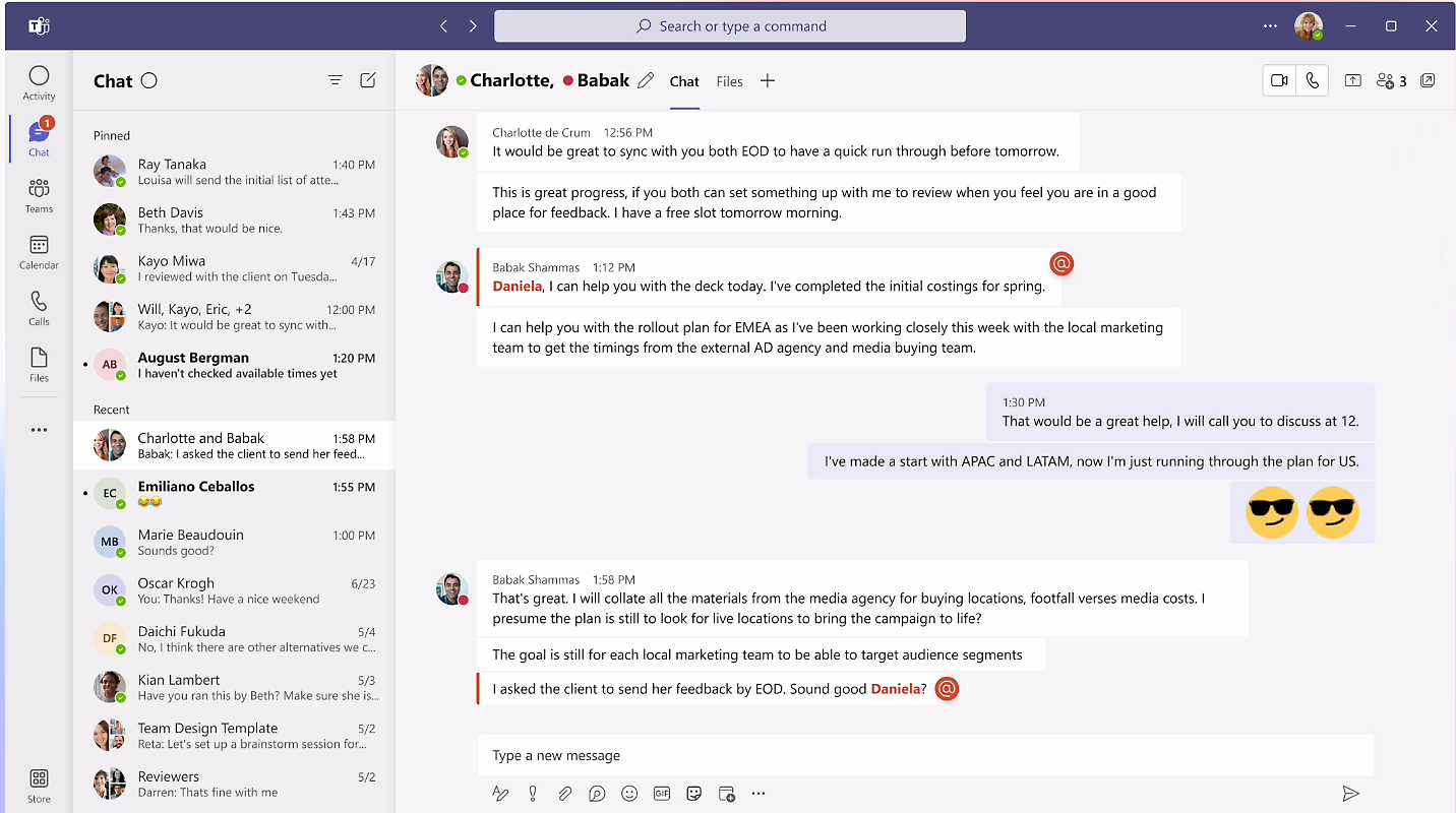 Microsoft Teams screenshot