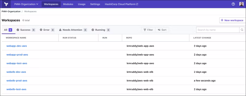 HashiCorp Terraform screenshot