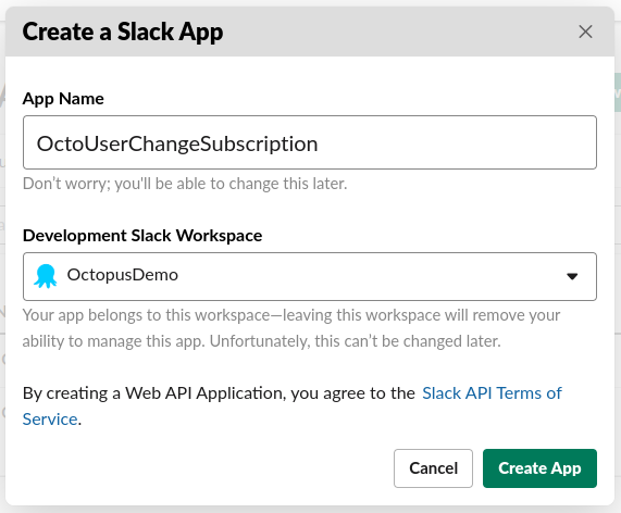 Create a Slack App