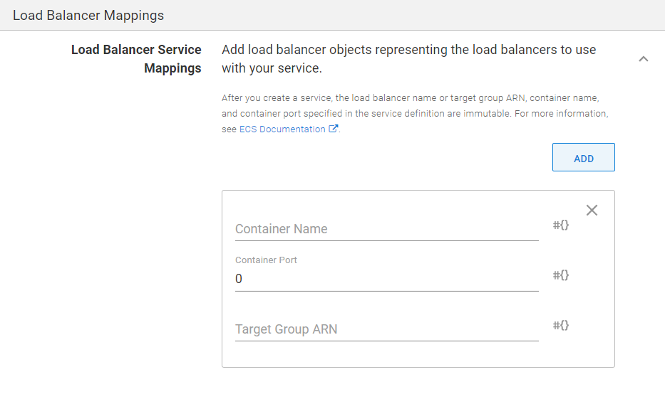 ECS Step Load Balancer Mappings