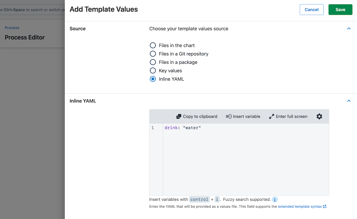 Template Values