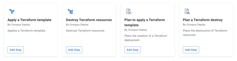 Octopus Terraform step badges