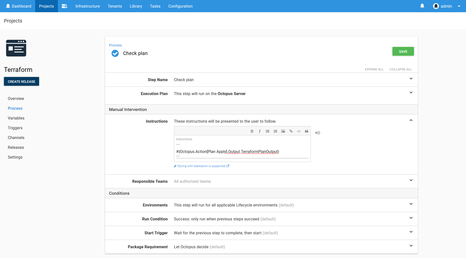 Terraform manual intervention