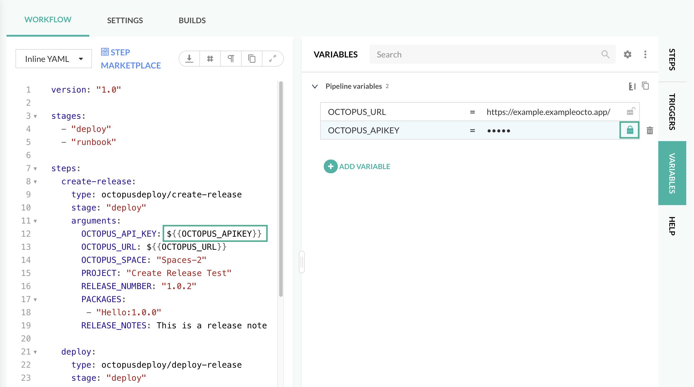 Encrypt variables in your Codefresh workflow