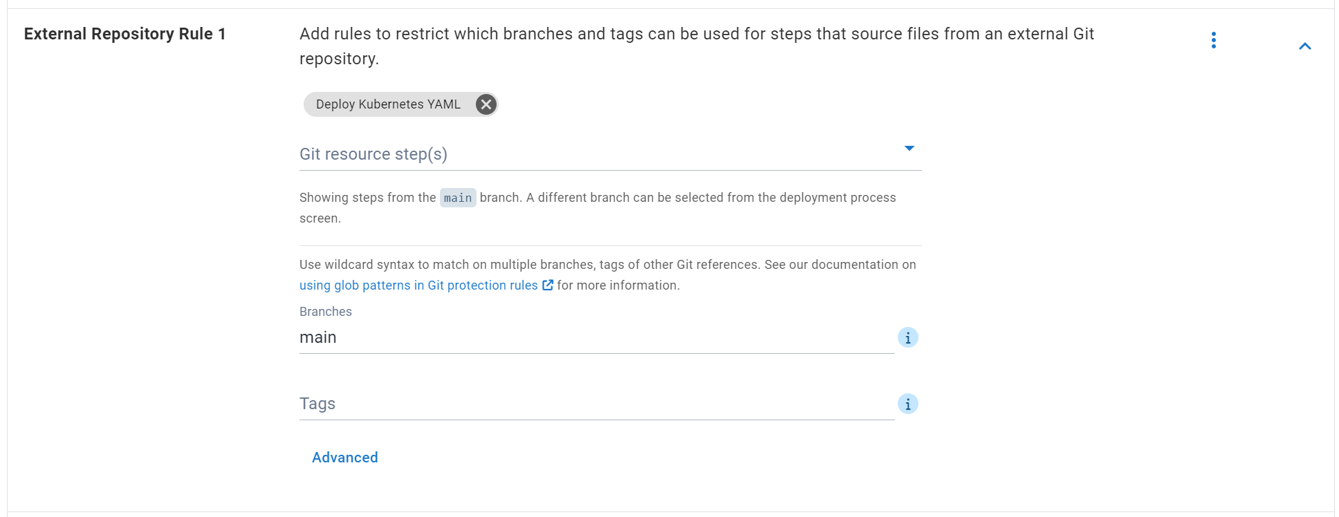 External repository rules example