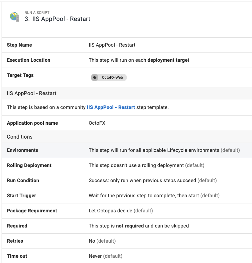 Runbook IIS maintenance Restart App-Pool